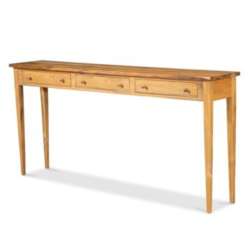Konsolentisch Teak massiv geölt 3 Schubladen