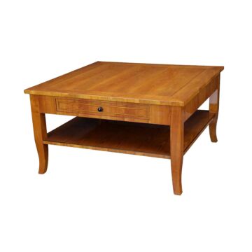 Biedermeier Couchtisch Kirsche mit Ablage