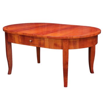 Couchtisch Oval Kirsche Biedermeier