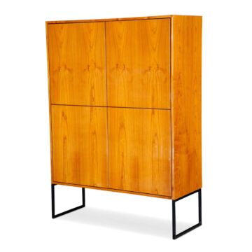 modernes Highboard aus Kirschbaum Hochglanz