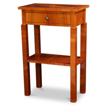 Art Deco Beistelltisch Kirschbaum