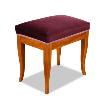 Biedermeier Sitzhocker Kirsche