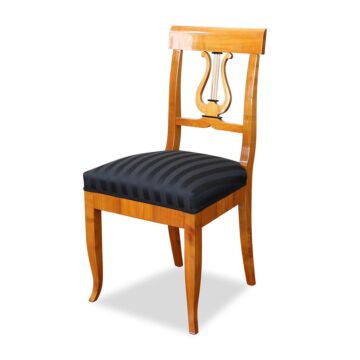 Biedermeier Stuhl Kirsche mit Lyra