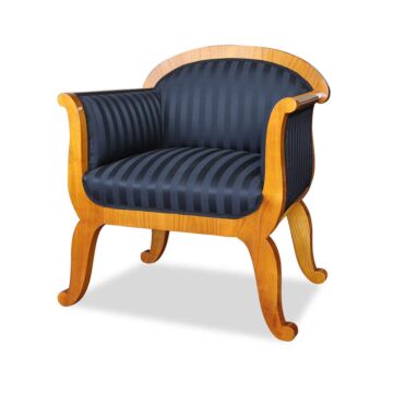 Biedermeier Scherensessel Kirschbaum