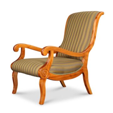 Biedermeier Sessel Kirschbaum massiv