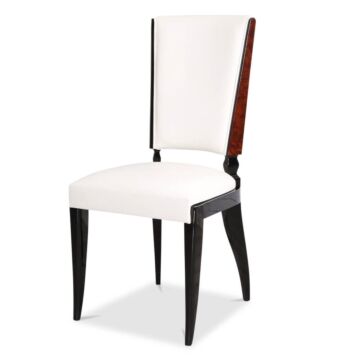 Eleganter Art Deco Esszimmerstuhl mit Hochlehne