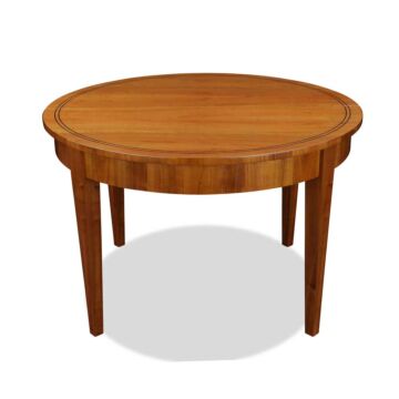Biedermeier Ausziehtisch rund Kirsche