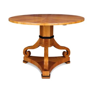 Biedermeier Tisch rund mit Mittelfuß