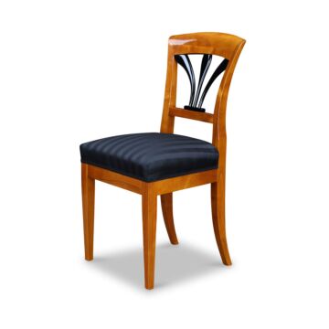 Biedermeier Stuhl Kirschbaum mit Polster