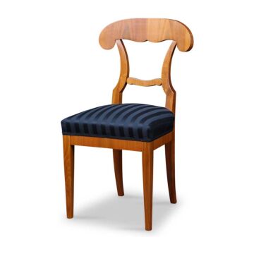 Biedermeier Stuhl Kirsche mit Schaufel Lehne