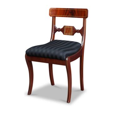 Biedermeier Stuhl Mahagoni