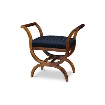 Scherenhocker Nussbaum im Biedermeierstil