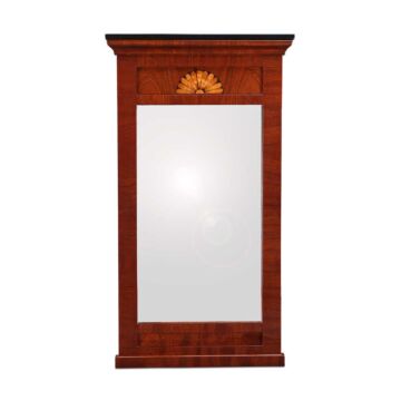 Biedermeier Spiegel Mahagoni mit Intarsie