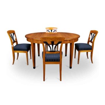 Biedermeier Tischgruppe Kirschbaum