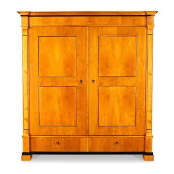 Biedermeier Wäscheschrank aus Kirschbaum
