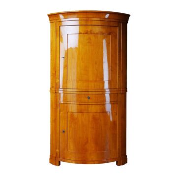 Großer Eckschrank Kirsche Biedermeier