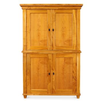 Biedermeier Aufsatzschrank Kirschbaum
