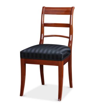 Schlichter Stuhl Mahagoni Biedermeier