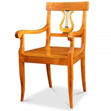Armlehnstuhl mit Brettsitz Kirsche