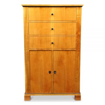 Biedermeier Schubladenschrank Kirschbaum