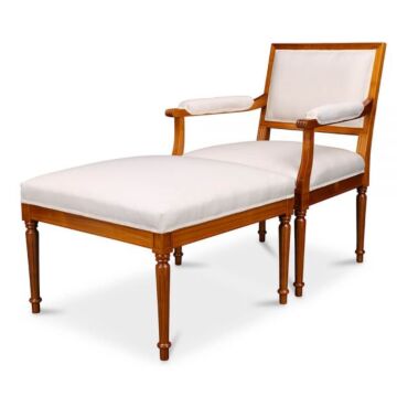 Louis Seize Sessel Chaise Lounge Kirsche