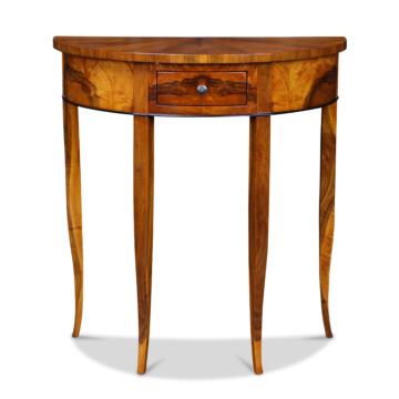 Demi Lune Tisch Nussbaum
