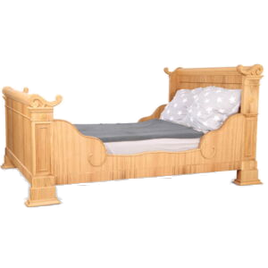 Handgefertigtes Bett aus Eiche im Empire-Stil