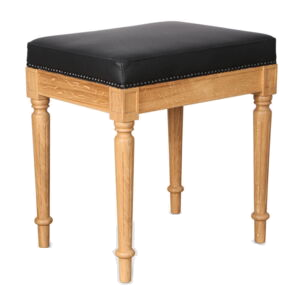 Gepolsterter Hocker aus Eiche im Louis-Seize-Stil